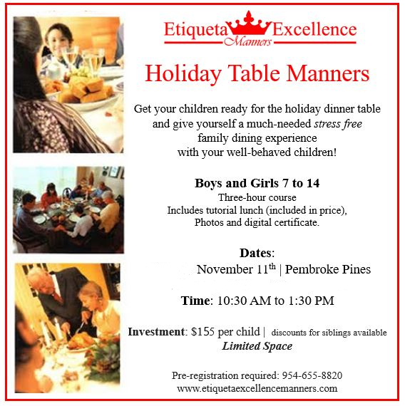 etiquette, holiday manners